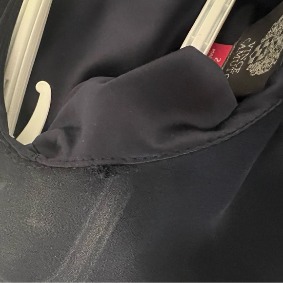 NWT Vince Camuto Sequined Cape Dress Navy Size 2 - Picture 7 of 10